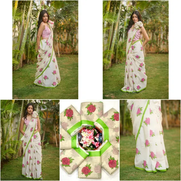 White_Linen_Cotton_Saree_For_Women