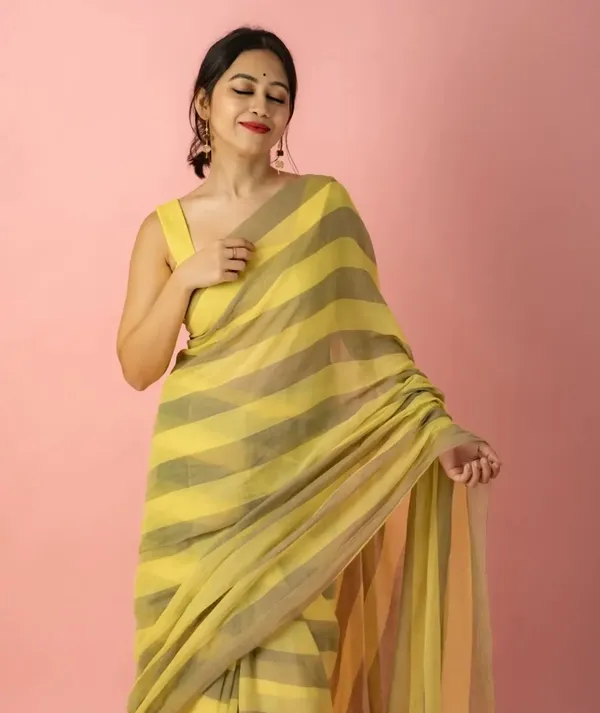 Yellow_Premium_Linen_Cotton_Saree_For_Women