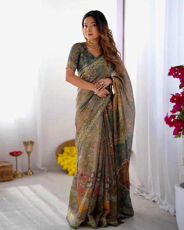 Grey_Linen_Cotton_Saree_For_Women