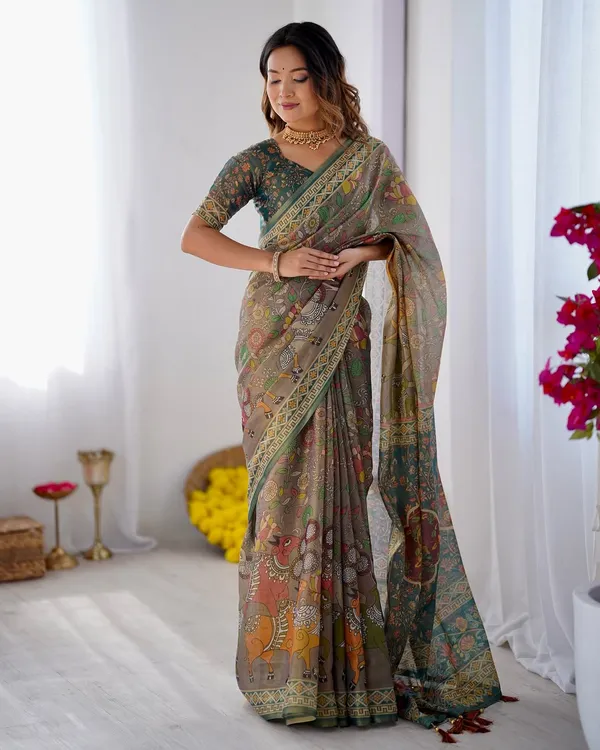 Grey_Linen_Cotton_Saree_For_Women