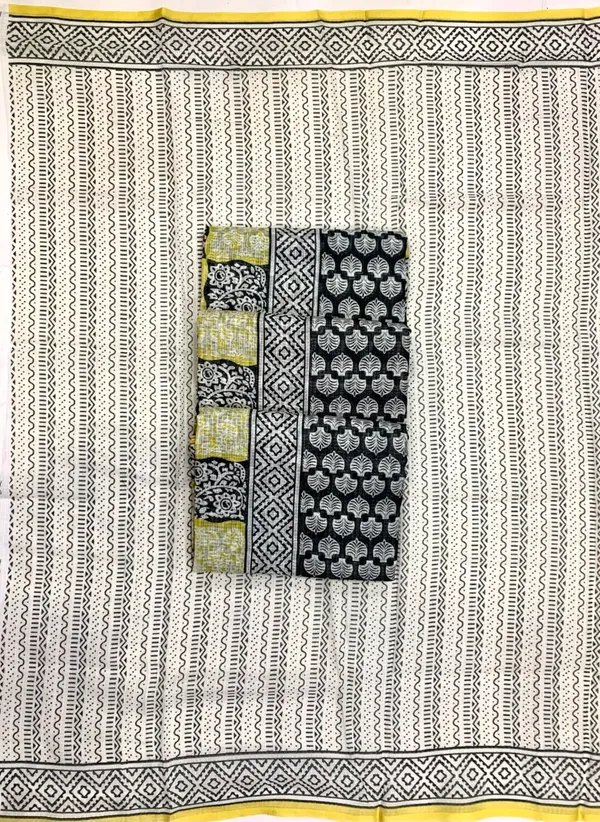 Off_White_Premium_Cotton_Kota_Check_Saree_For_Women