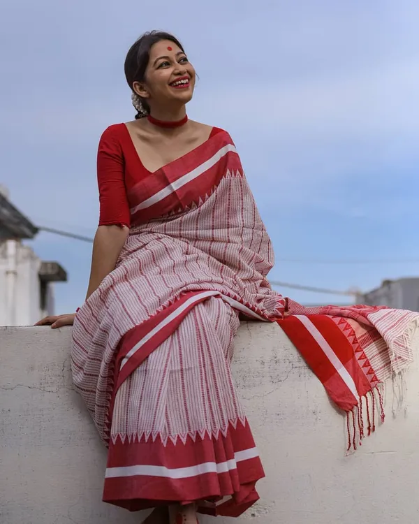 Pink_Premium_Linen_Cotton_Saree_For_Women