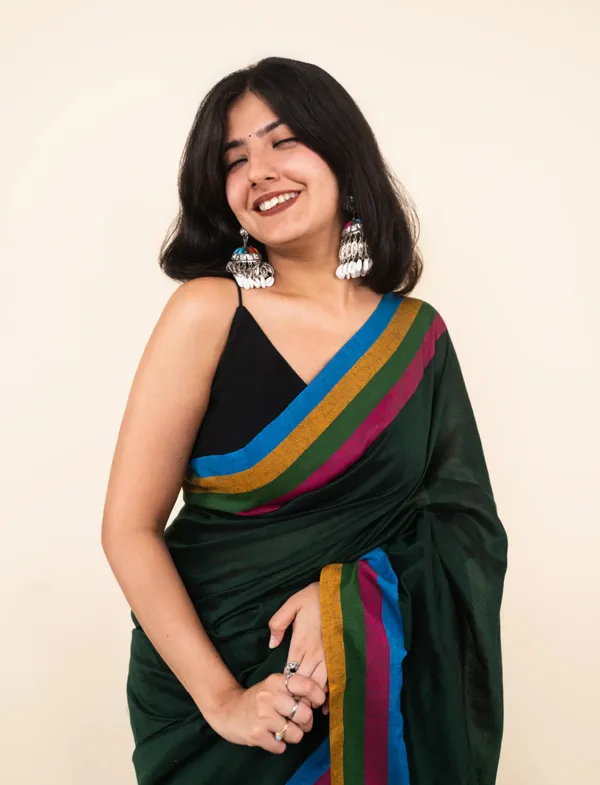 Green_Premium_Linen_Cotton_Saree_For_Women