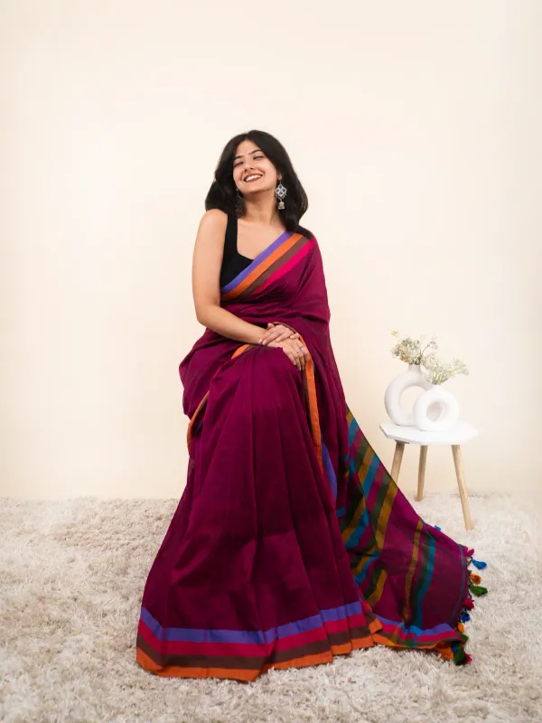 Pink_Premium_Linen_Cotton_Saree_For_Women