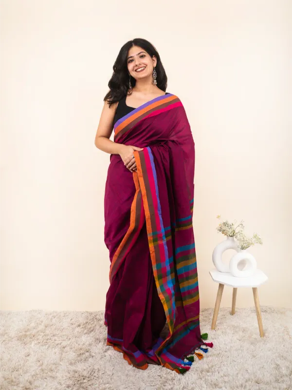 Pink_Premium_Linen_Cotton_Saree_For_Women
