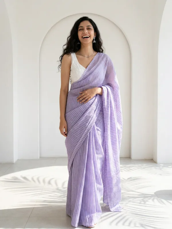 Purple_Premium_Linen_Cotton_Saree_For_Women