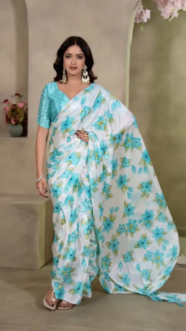 Blue_Flower_Ready_to_wear_Saree