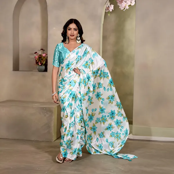 Blue_Flower_Ready_to_wear_Saree
