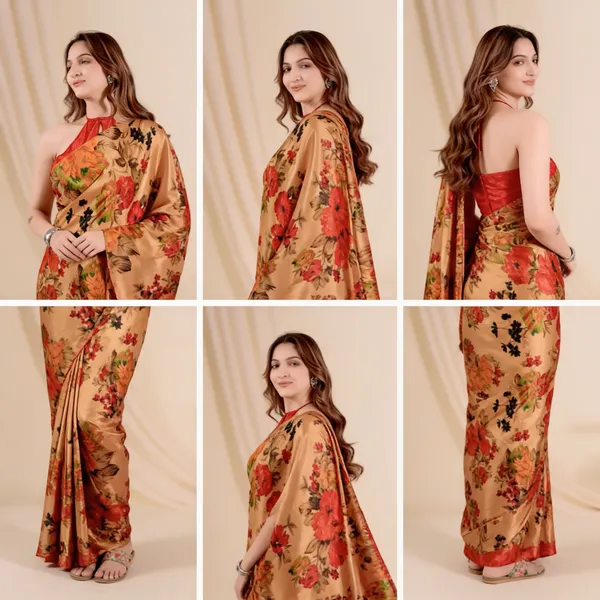 Gold_Ready_to_Wear_Flower_Saree_for_women