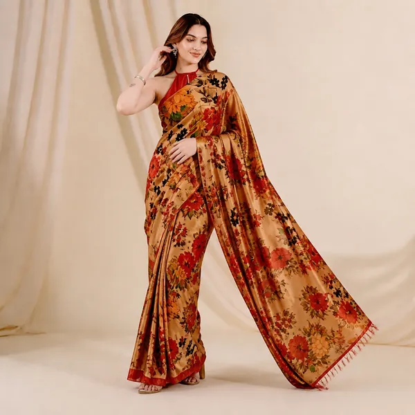Gold_Ready_to_Wear_Flower_Saree_for_women
