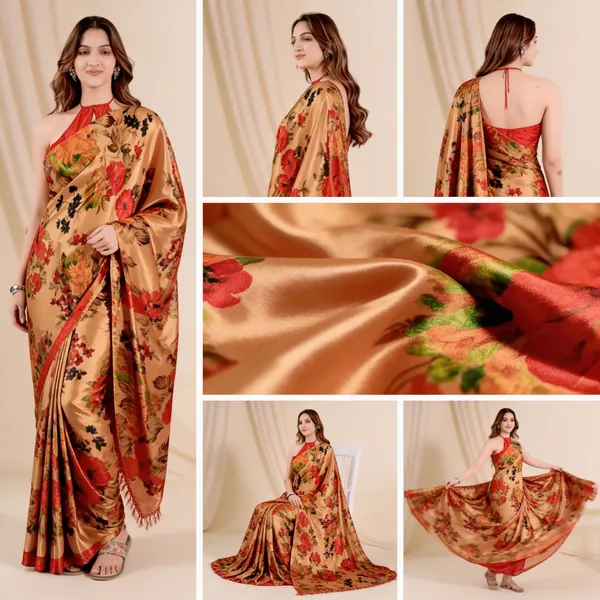 Gold_Ready_to_Wear_Flower_Saree_for_women