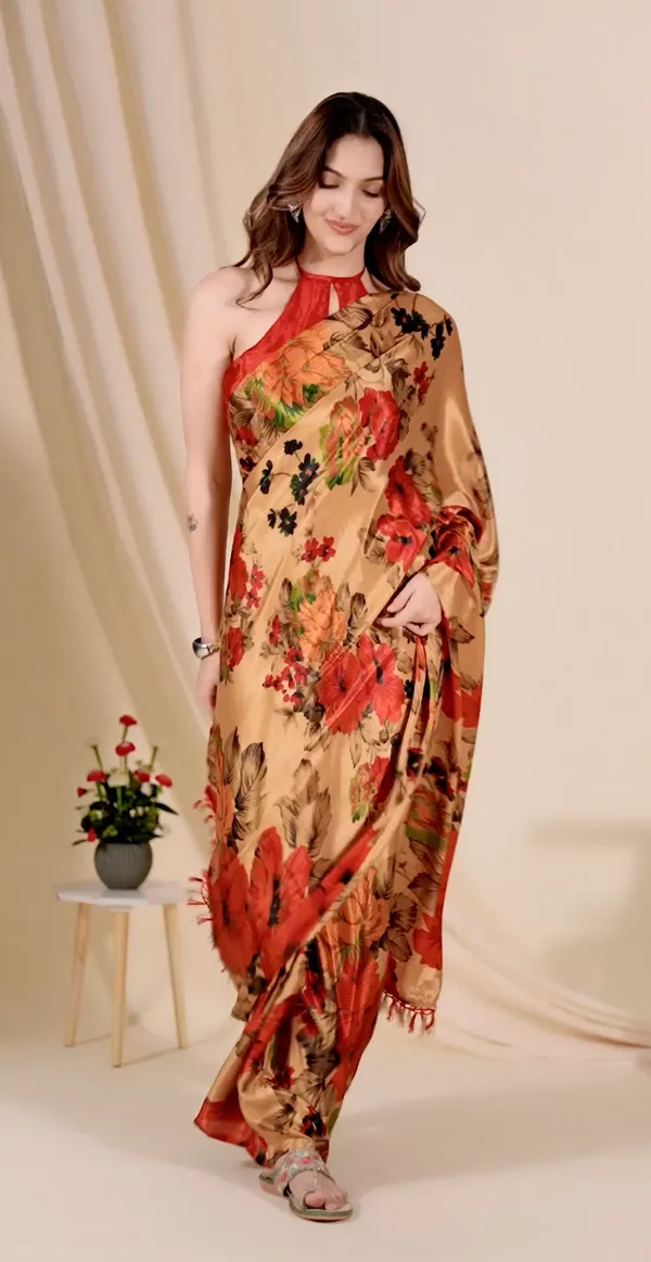 Gold_Ready_to_Wear_Flower_Saree_for_women