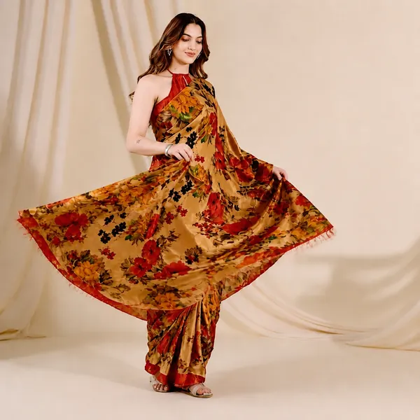 Gold_Ready_to_Wear_Flower_Saree_for_women