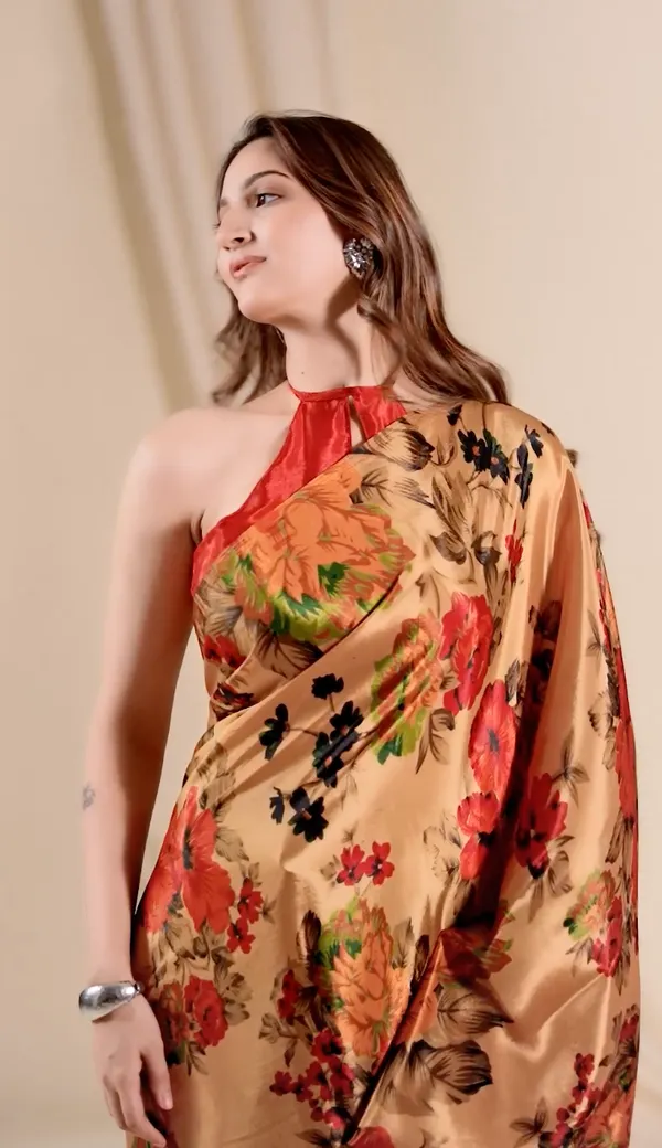 Gold_Ready_to_Wear_Flower_Saree_for_women