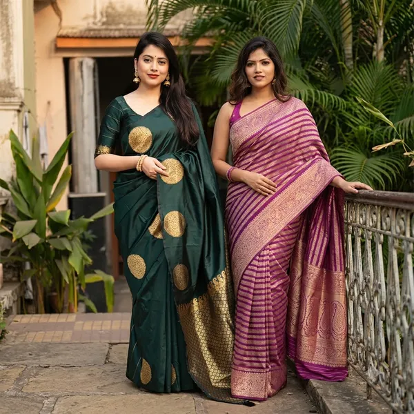 Pink_and_green_Saree_for_Women