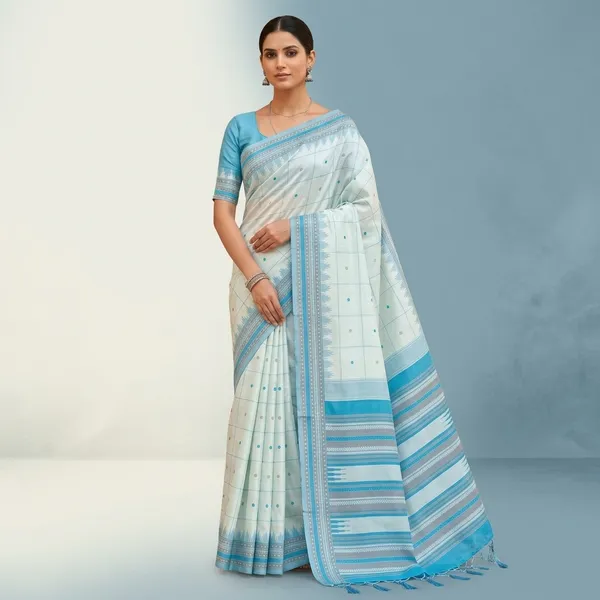 Blue_Litchi_Silk_Rich_Pallu_Jacquard_Saree_For_Women