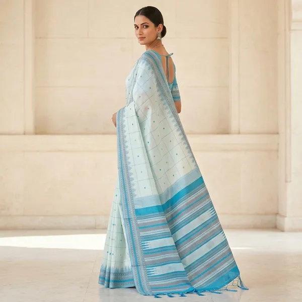 Blue_Litchi_Silk_Rich_Pallu_Jacquard_Saree_For_Women