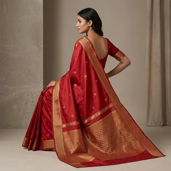 Red_Litchi_Silk_Rich_Pallu_Jacquard_Saree_For_Women