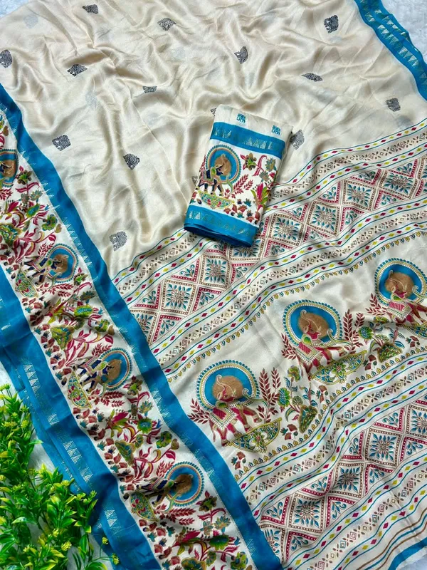 Blue_Marshmallow_Saree_For_Women