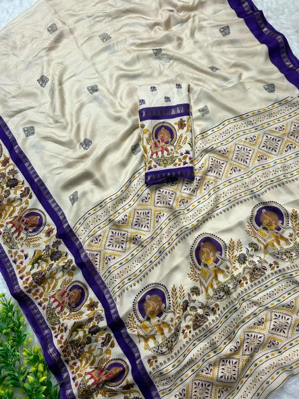 Purple_Marshmallow_Saree_For_Women