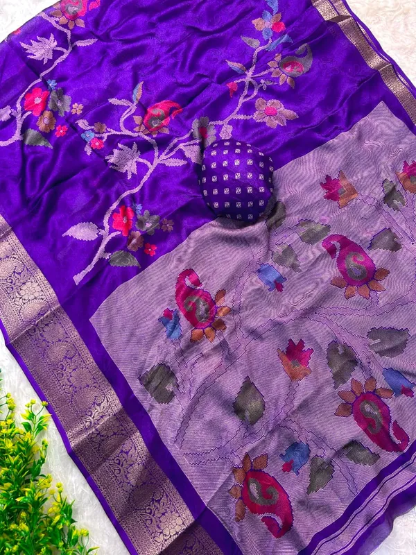 Purple_Marshmallow_Saree_For_Women