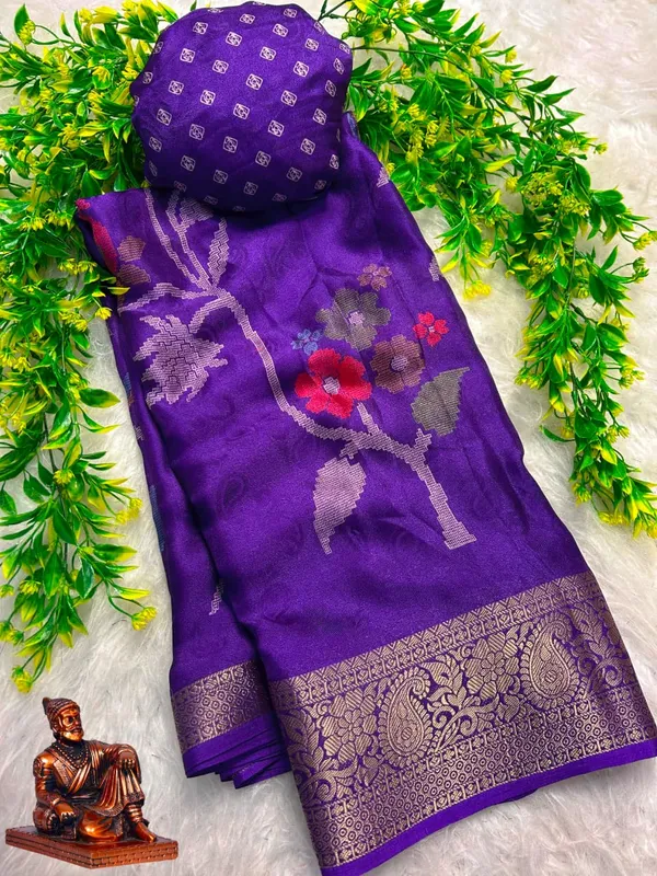 Purple_Marshmallow_Saree_For_Women