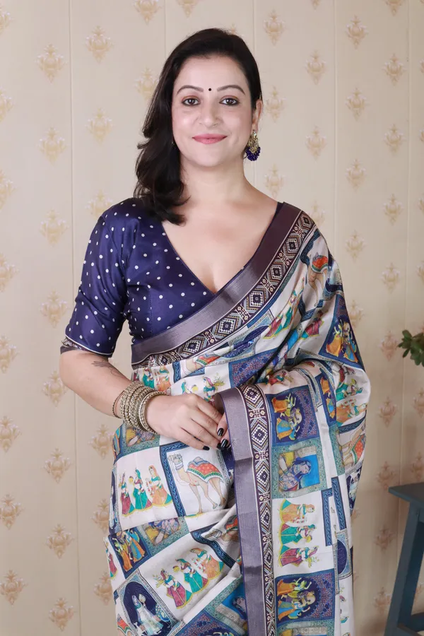 Navy_Blue_Mulmul_Cotton_Saree_For_Women