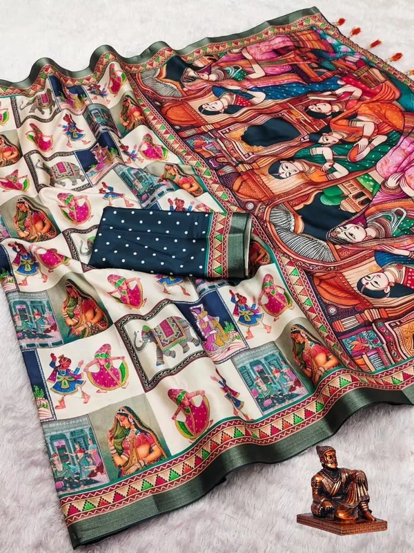 Petrol_Mulmul_Cotton_Saree_For_Women