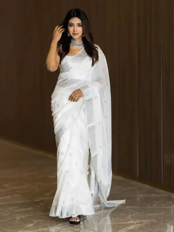 White_and_Red_Saree_for_Women