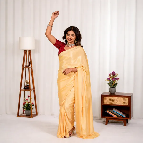 Yellow_Premium_Linen_Cotton_Saree_For_Women