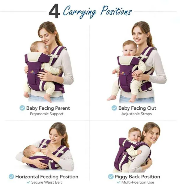 Purple_And_Cream_Cotton_4_In_1_Ergonomic_Baby_Carrier_For_Baby_Under_3_Years