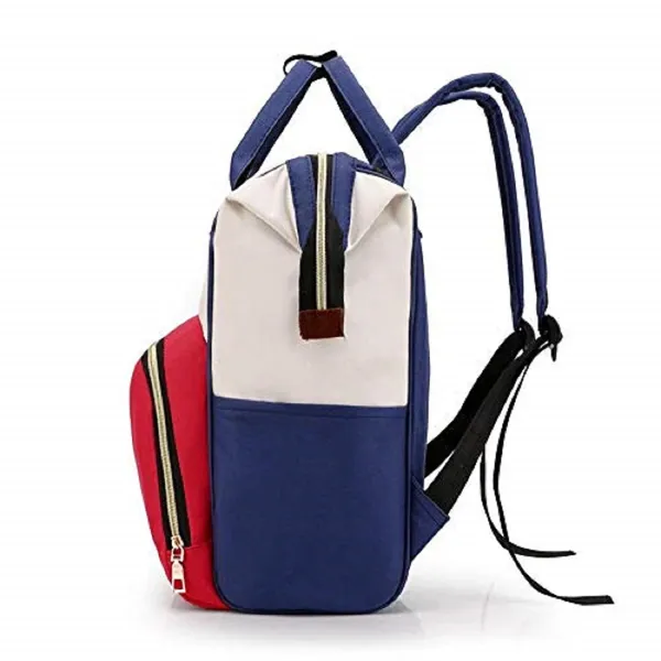 Multi_Polyester_Colorblock_Diaper_Bag_With_Top_Handles_For_Baby