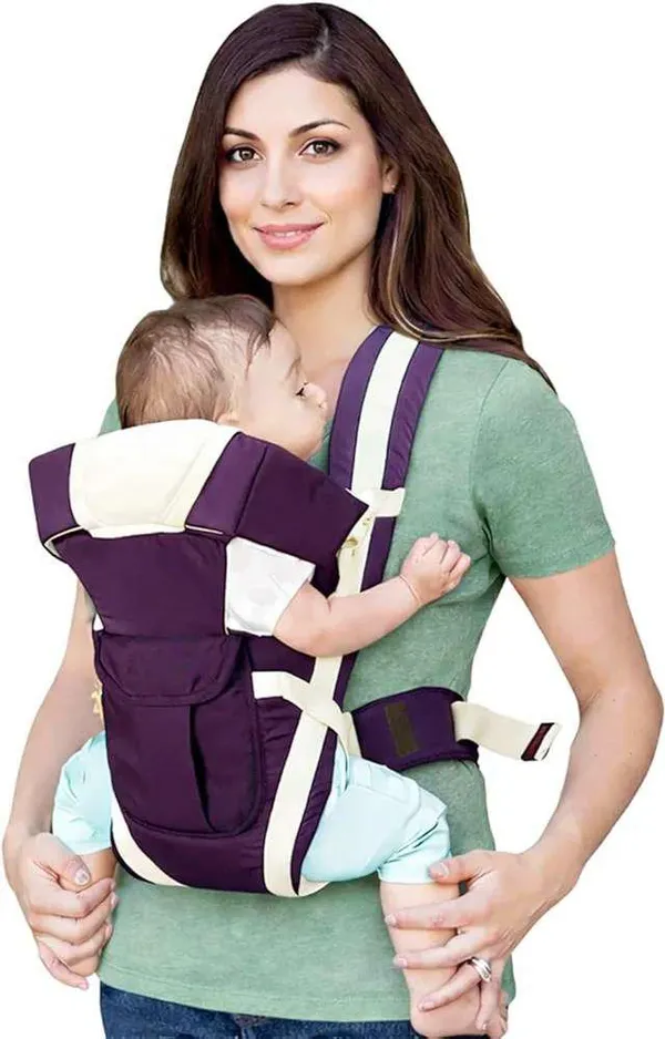 Purple_And_Cream_Cotton_4_In_1_Ergonomic_Baby_Carrier_For_Baby_Under_3_Years