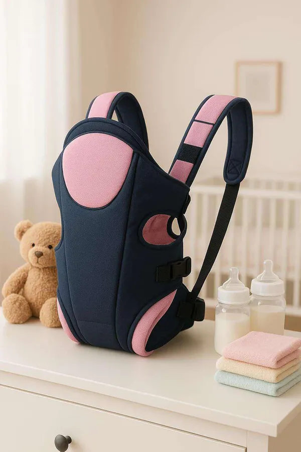Pink_And_Navy_Blue_Cotton_Baby_Carrier_For_Baby_Under_3_Years