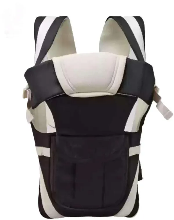 Black_Polyester_Unicorn_Print_Diaper_Bag_Backpack_And_Black_And_Cream_Cotton_Padded_Baby_Carrier_For_Baby_Under_3_Years_Pack_of_2