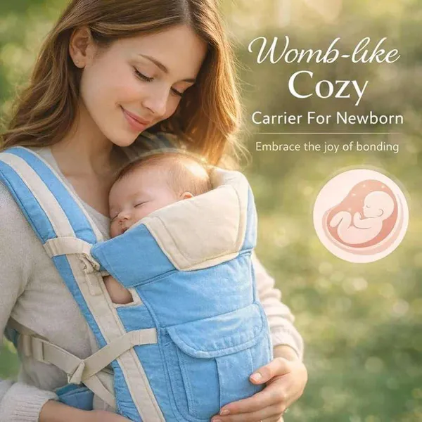 Sky_Blue_And_Cream_Cotton_4_In_1_Ergonomic_Baby_Carrier_With_Hip_Seat