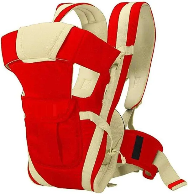 Red_And_Cream_Cotton_4_In_1_Ergonomic_Baby_Carrier_For_Baby_Under_3_Years