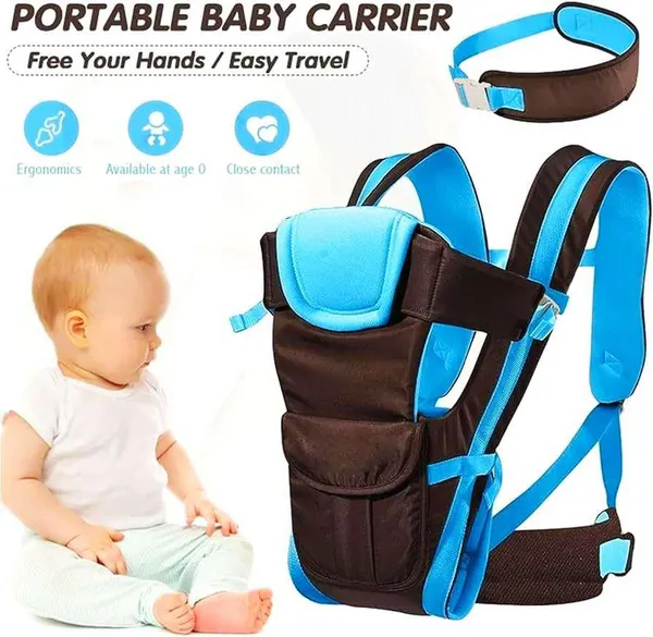 Sky_Blue_And_Black_Cotton_Ergonomic_Padded_Baby_Carrier_For_Baby_Under_3_Years