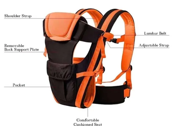 Orange_And_Brown_Cotton_Ergonomic_Baby_Carrier_For_Baby_Under_3_Years