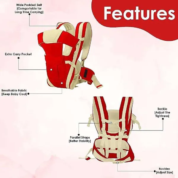 Red_And_Cream_Cotton_4_In_1_Ergonomic_Baby_Carrier_For_Baby_Under_3_Years