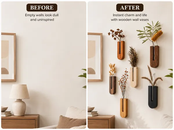 Wooden_Wall_Mounted_Vase_Set