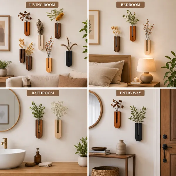 Wooden_Wall_Mounted_Vase_Set