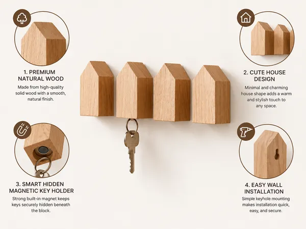Wooden_House_Shaped_Wall_Mounted_Key_Holder_Rack