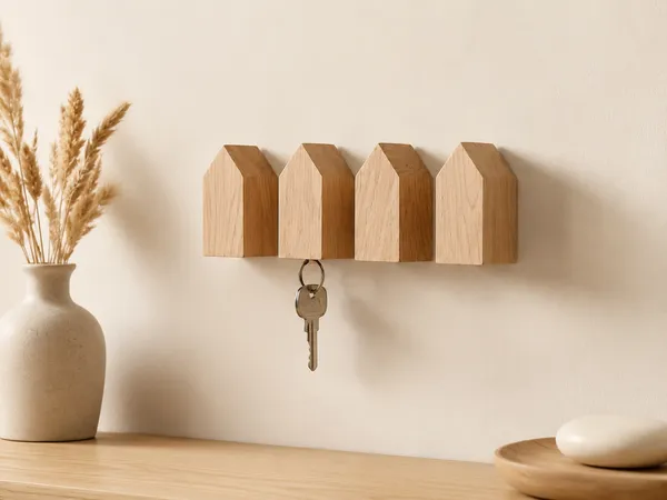 Wooden_House_Shaped_Wall_Mounted_Key_Holder_Rack