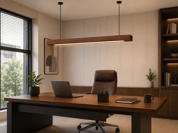 Solid_Wood_Linear_Pendant_Light_For_Office_Desk