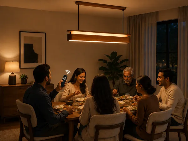 Wooden_Linear_Led_Pendant_Light_With_Remote_Control