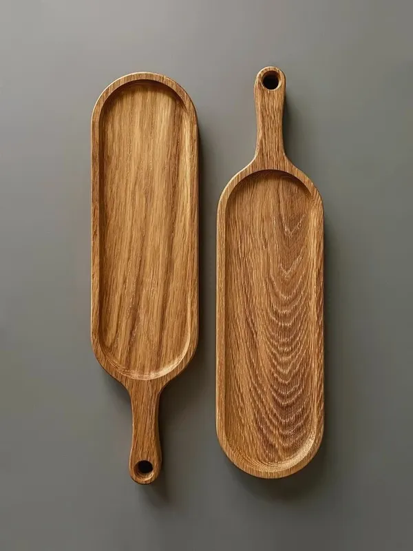 Wooden_Elongated_Serving_Tray_With_Handle_For_Kitchen_And_Dining