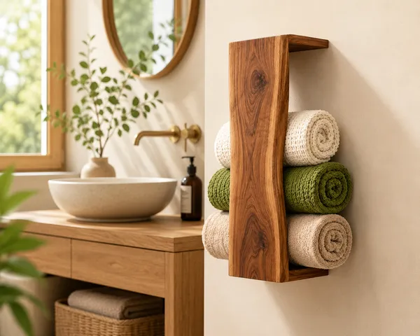 Wooden_Wall_Mounted_Towel_Holder_Rack