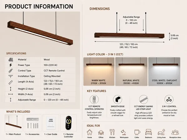 Solid_Wood_Linear_Pendant_Light_For_Office_Desk