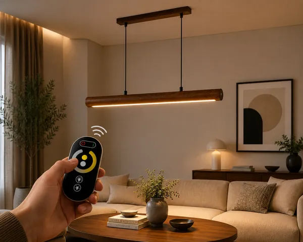 Walnut_Wood_Linear_Led_Pendant_Light_With_Remote_Control